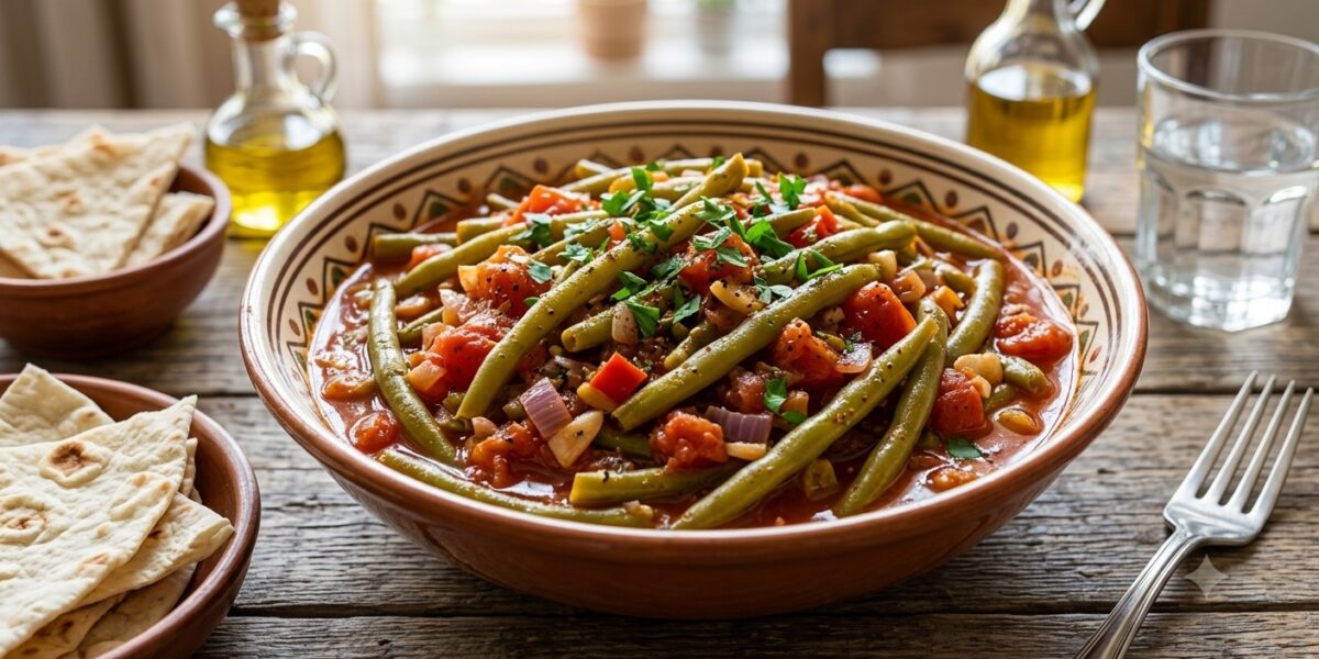 Armenian Braised Green Beans and Tomatoes