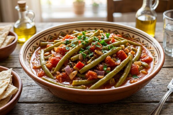 Armenian Braised Green Beans and Tomatoes