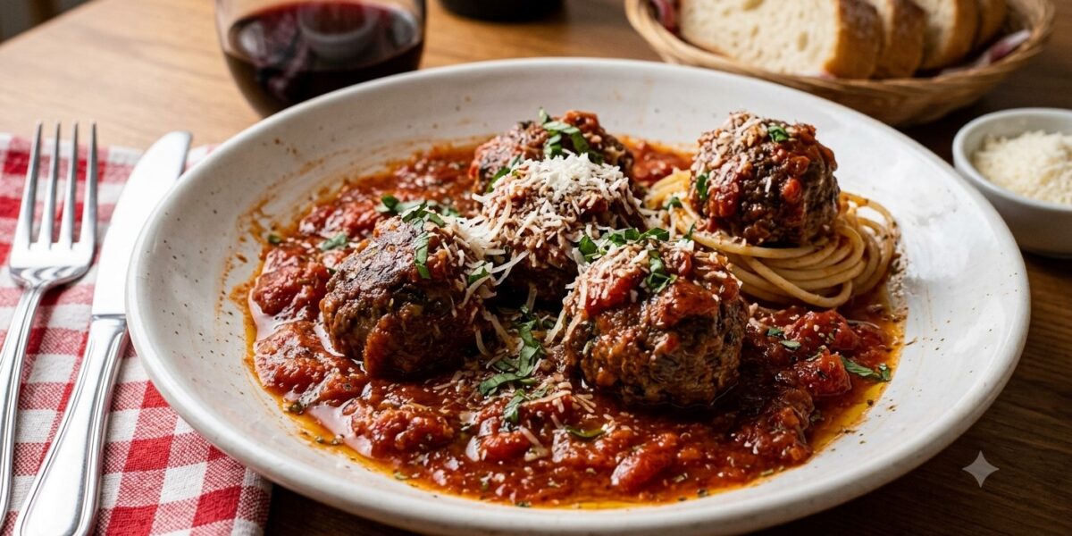 Classic Italian Beef Meatballs in Rich Tomato Sauce