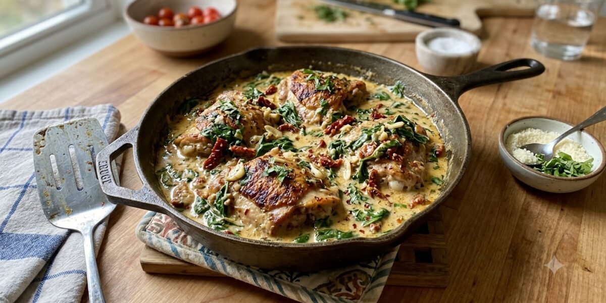 Creamy Garlic Tuscan Chicken