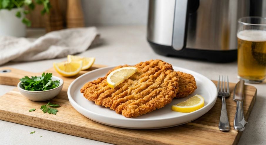 Air Fryer Wiener Schnitzel