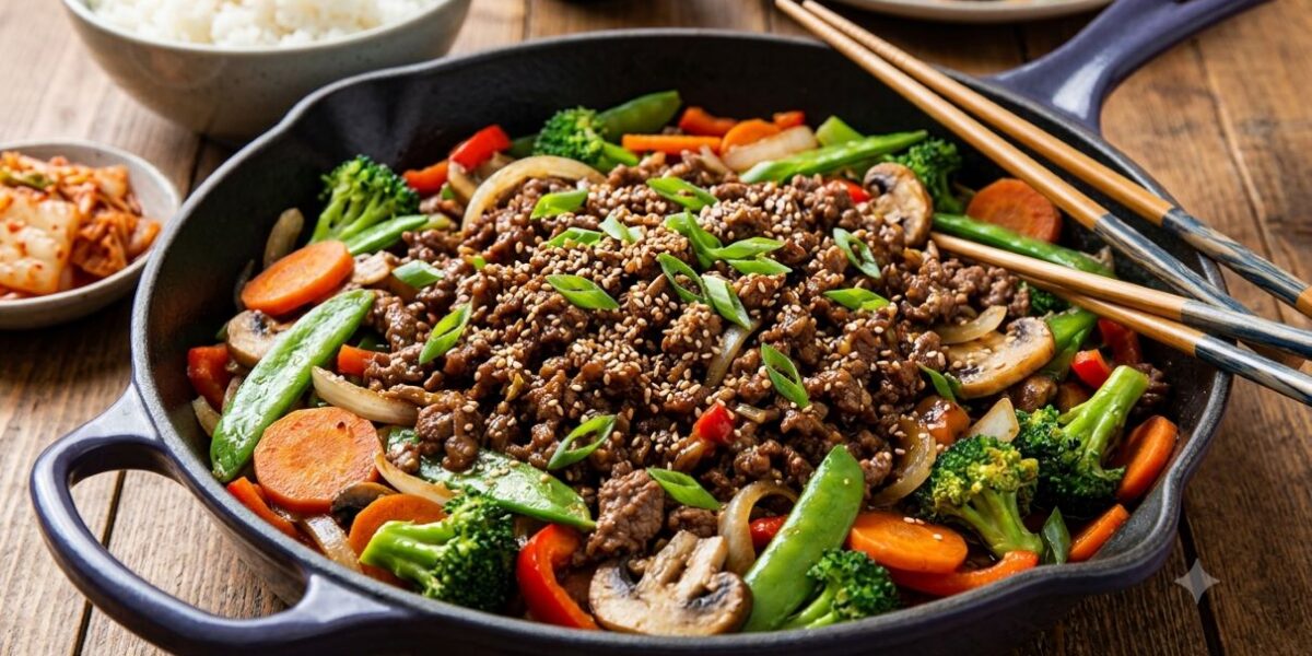 Bulgogi Ground Beef Stir Fry