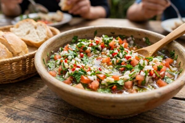 Chilean Pebre Sauce A vibrant and fresh Chilean condiment, pebre is perfect for spooning over grilled meats, empanadas, or simply enjoying with bread. This zesty salsa is packed with flavor from fresh tomatoes, cilantro, and garlic.