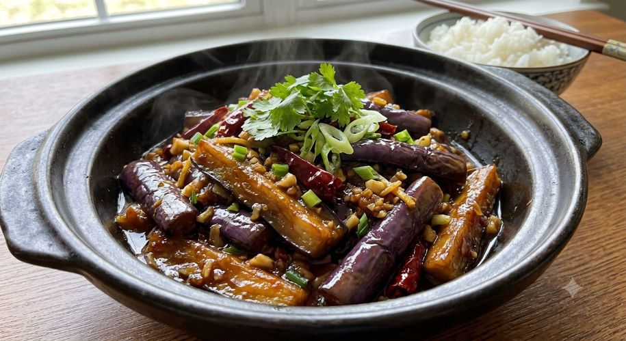 Chinese Eggplant with Garlic Sauce