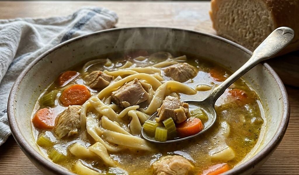 Easy Polish Chicken & Kluski Noodles