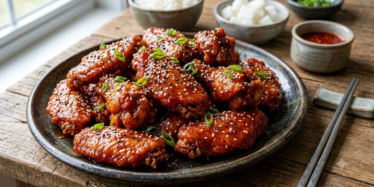 Gochujang Glazed Korean Chicken Wings