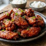 Gochujang Glazed Korean Chicken Wings