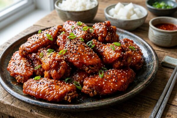 Gochujang Glazed Korean Chicken Wings