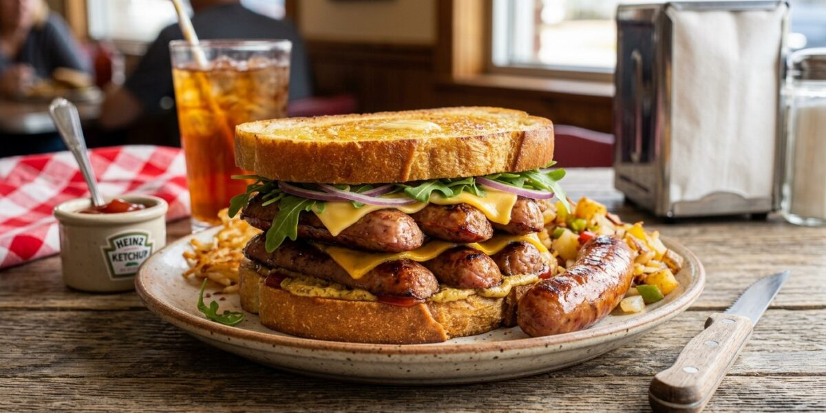 Hearty American Sausage Sandwich