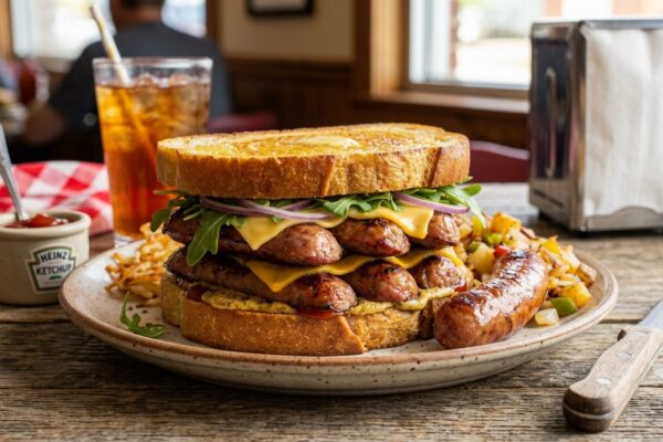 Hearty American Sausage Sandwich