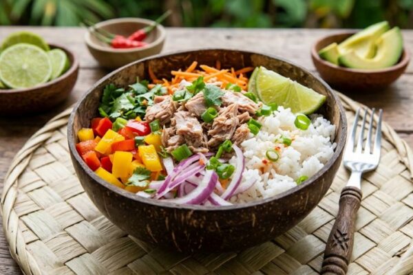 Papua New Guinean Cold Tuna and Rice Salad