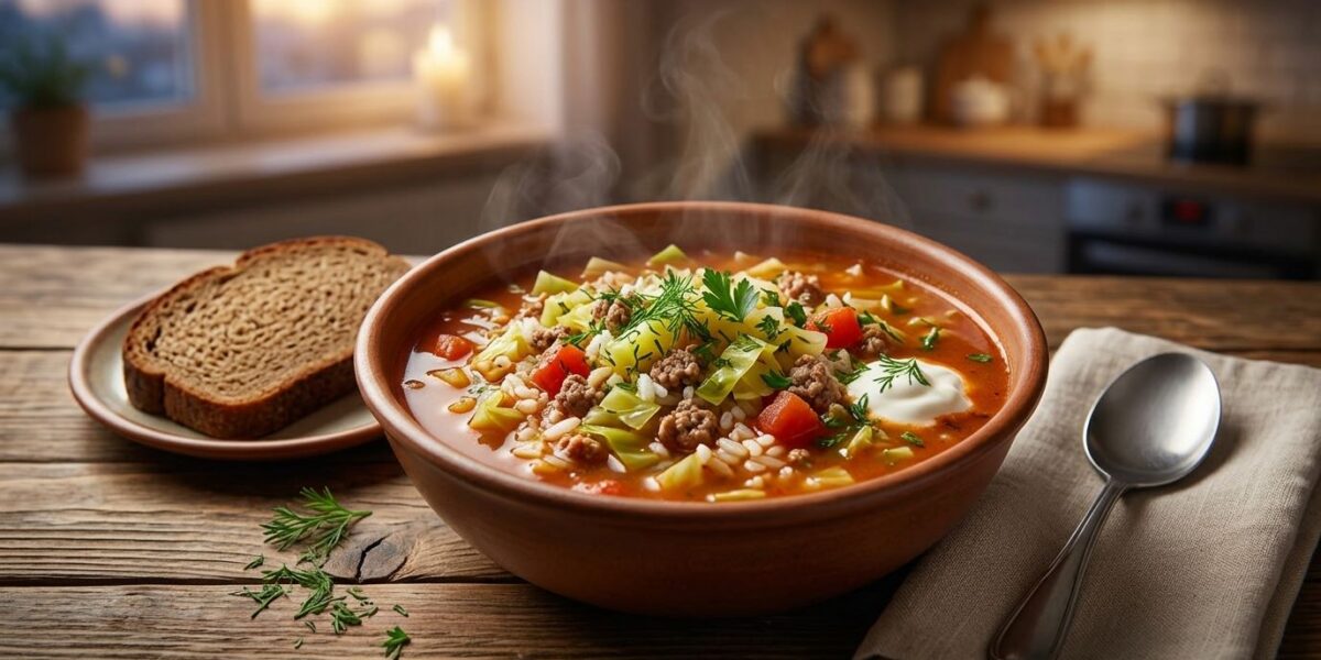 Polish Cabbage Roll Soup (Gołąbki Zupa)