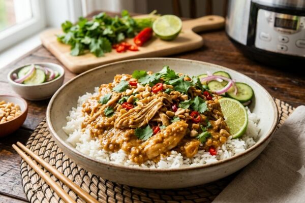 Slow Cooker Thai Peanut Chicken