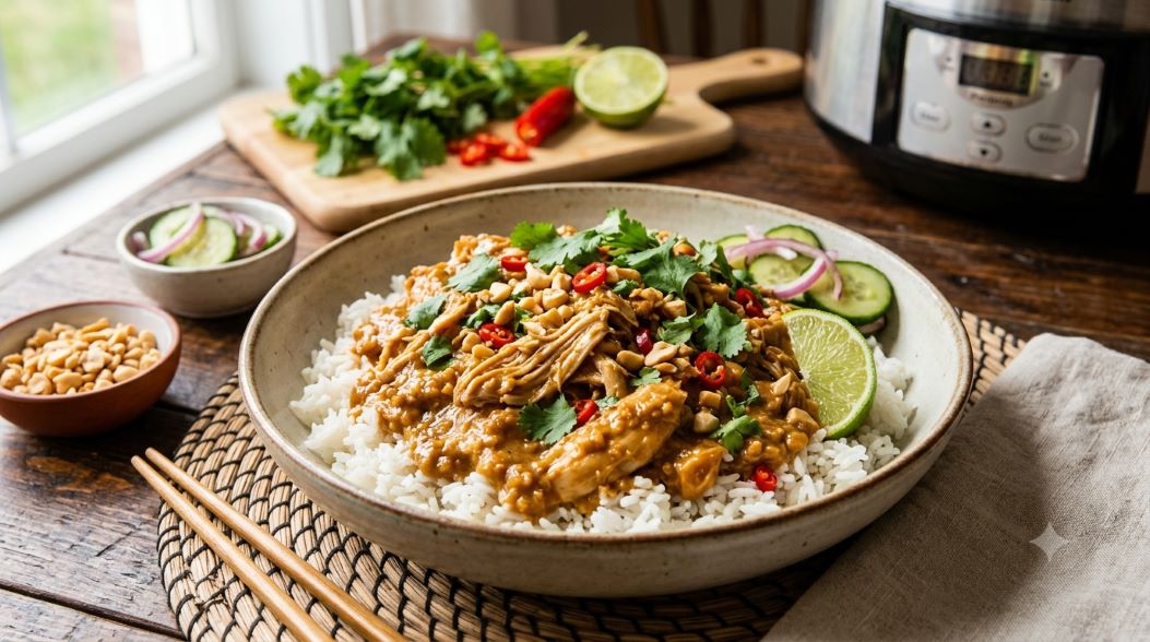 Slow Cooker Thai Peanut Chicken