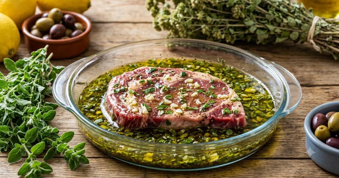 The Best Greek Steak Marinade